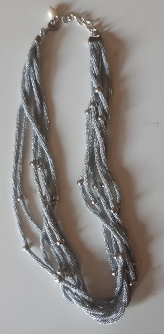 Collana multifilo con perline
