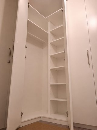 Armario esquinero blanco Ikea