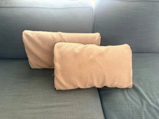 Cojines para sofá beige y gris