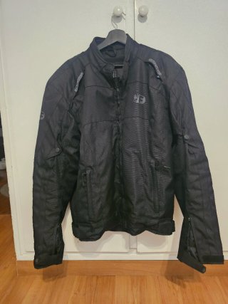 Chaqueta de moto negra Marca Freeday
