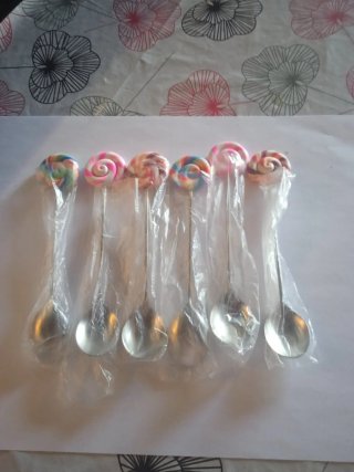 Set 6 cucchiaini decorati