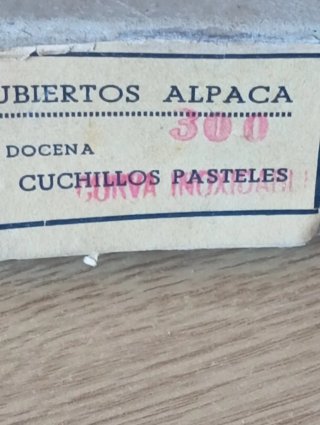 Cubiertos antiguos alpaca