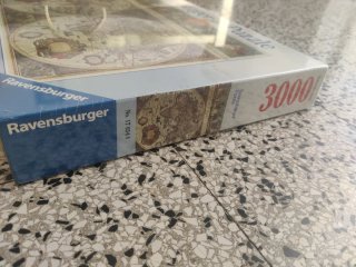 Puzzle Ravensburger 3000 Antico mappamondo 1665
