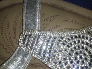 Sandalias plateadas Rosa C Talla 39 Brillantes