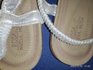 Sandalias plateadas Rosa C Talla 39 Brillantes