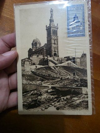 Cartolina Marsiglia Notre Dame 1935