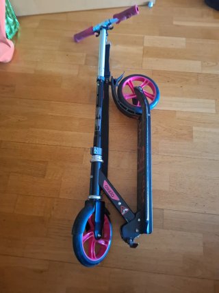 Patinete Oxelo niña rosa y negro