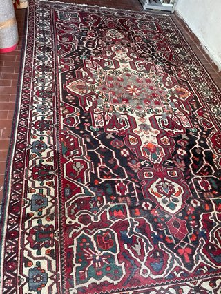 Tappeto Heriz Iraniano Fatto a Mano 295 x 160