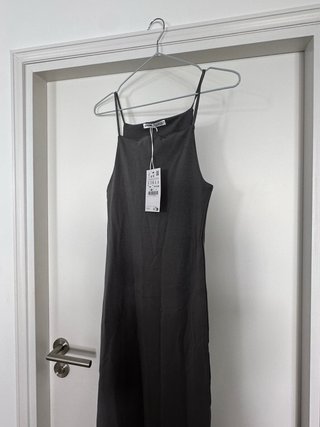 Vestido gris Stradivarius talla S