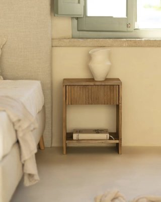 Pack 2 mesitas madera maciza 40x40cm