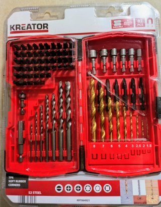 Kreator KRT064921 Set Accesorios Taladro 82 pzs