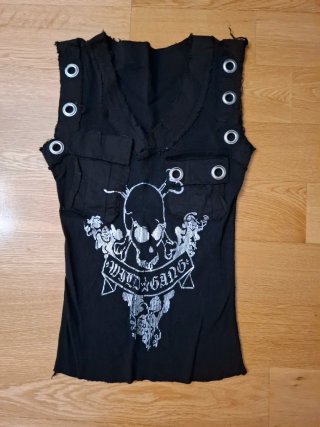Camiseta sin mangas mujer calavera