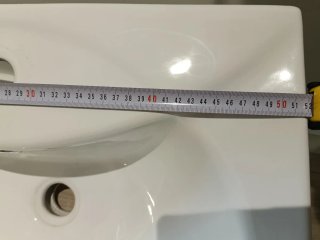 Lavabo de porcelana blanco