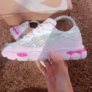 Zapatillas Asics Mujer Rosa y Plata