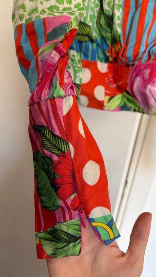 Camisa Patchwork Multicolor Talla XS