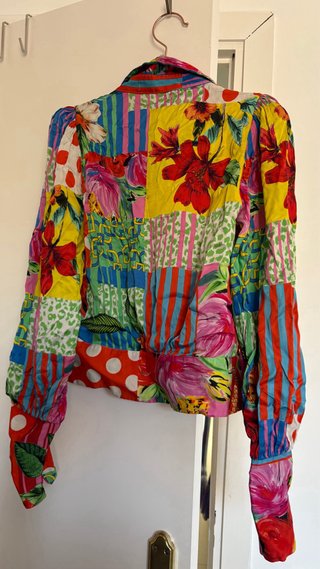 Camisa Patchwork Multicolor Talla XS
