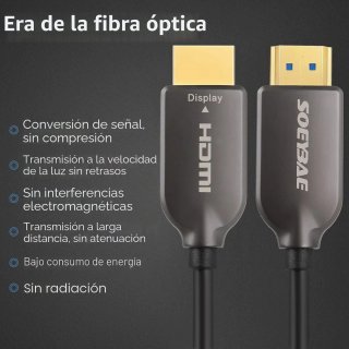 Cable HDMI SOEYBAE 20M Fibra Óptica 4K