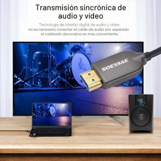 Cable HDMI SOEYBAE 20M Fibra Óptica 4K