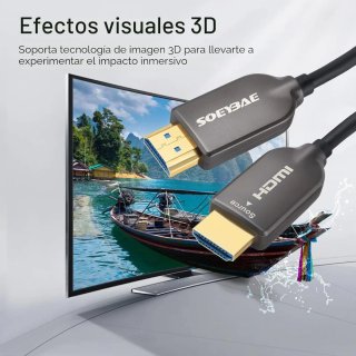 Cable HDMI SOEYBAE 20M Fibra Óptica 4K