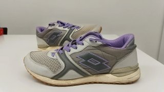 Scarpe Sportive Lotto Taglia 39 Grigie e Viola