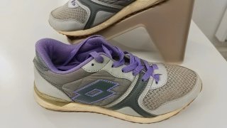 Scarpe Sportive Lotto Taglia 39 Grigie e Viola