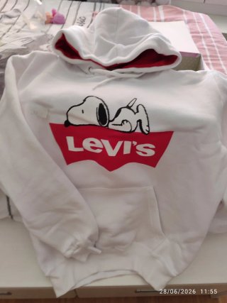 Sudadera Levi's Snoopy Blanca Talla 12