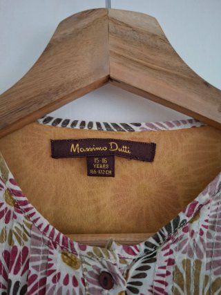 Vestido Massimo Dutti Multicolor Talla S
