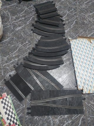Lote Pistas Scalextric Clásico y Accesorios