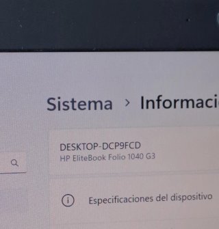 Portátil HP i7