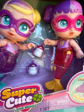 Super Cute Little Babies Sirenas Set 2 Muñecas