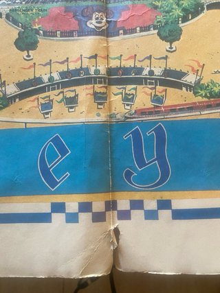 Mapa Disneyland 1968 Cuidado aunque con señales ,
