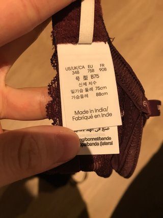 Sujetador Calvin Klein púrpura con encaje