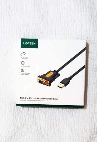Cable UGREEN USB a Serie RS232 DB9 3m Chapados Oro
