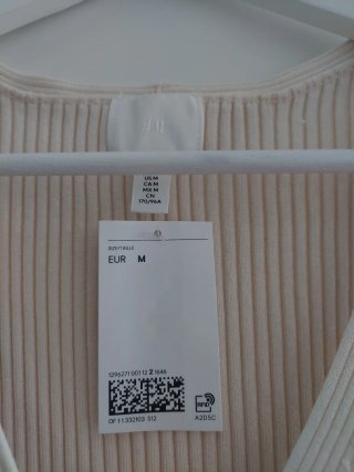 Chaleco de punto H&M botones beige Talla M