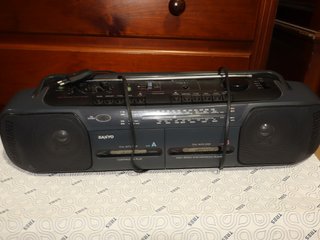 Radio Cassette Sanyo Doble Pletina Vintage