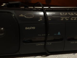 Radio Cassette Sanyo Doble Pletina Vintage