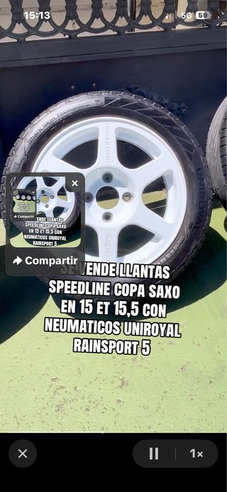 Llantas Speedline Copa Saxo 15 ET 15.5
