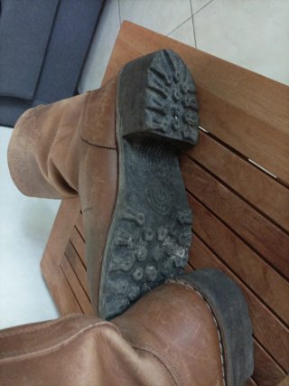 Stivali Alpinestars in cuoio marrone