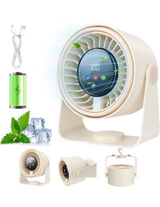 Ventilatore portatile ricaricabile 5000mAh 5 velocità