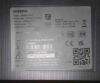 Navaluenga. Smart TV Samsung 75"crystal UHD
