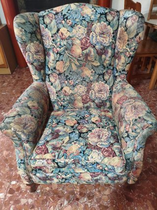 Sofá 3 plazas y 2 sillones floral