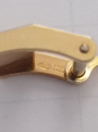 Fibbia Longines vintage 10 mm.