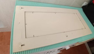 Conjunto de espejo y estanteria