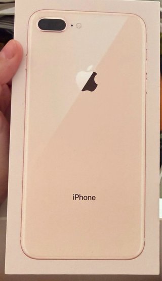 Caja iPhone 8 Plus Oro Gold Vacía