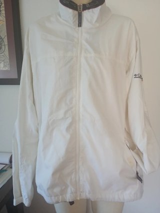 Cortavientos Columbia Mujer Blanco