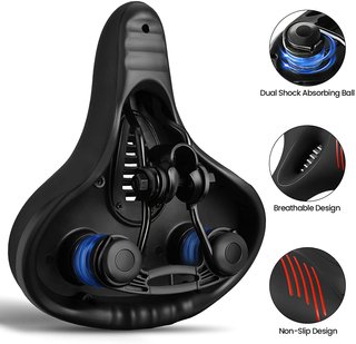 Sillín acolchado cómodo para bicicleta