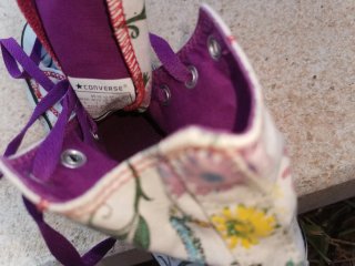 Converse Talla 37.5 Flores y cachemir