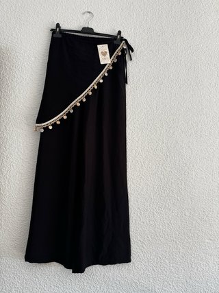 Pantalones anchos beige