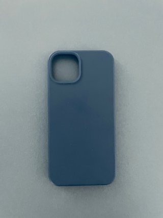 Cover iPhone 14 in silocone blu