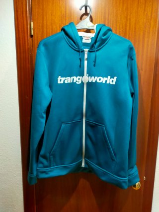 Sudadera Trango con cremallera azul verdoso